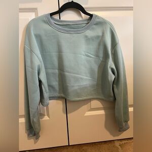 Shein cropped crewneck sweater womens L NWOT